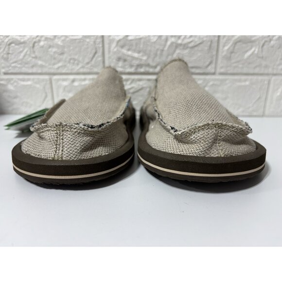 Sanuk SMF1010 Hemp Slip-On Loafer Shoes Natural Beige Men's 7 - Picture 3 of 8